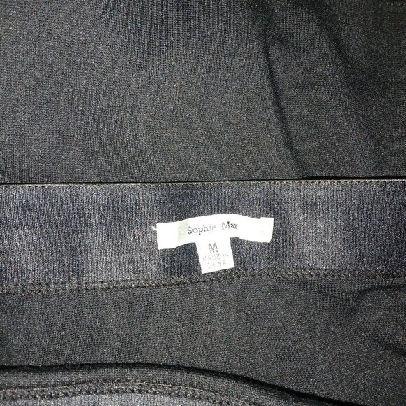 SOFIA MAX BLACK KNIT SKIRTS, MINI LENGTH, SIZE MEDIUM, WOMENS - Picture 3 of 4